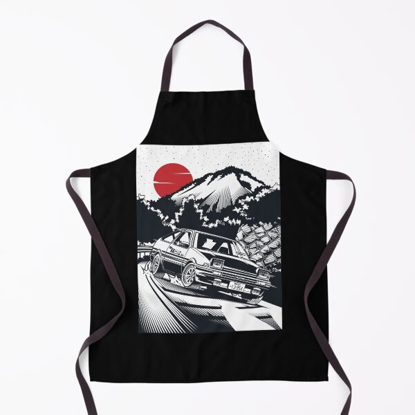 Item preview, Initial D Takumi Fujiwara Hachiroku Downhill Attack! AE86 Trueno [Monochrome Edition] Poster designed and sold by HeinzLange.
