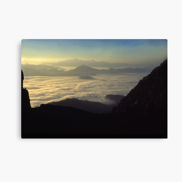 the Frenchmans Cap, sunrise west coast range. Canvas Print