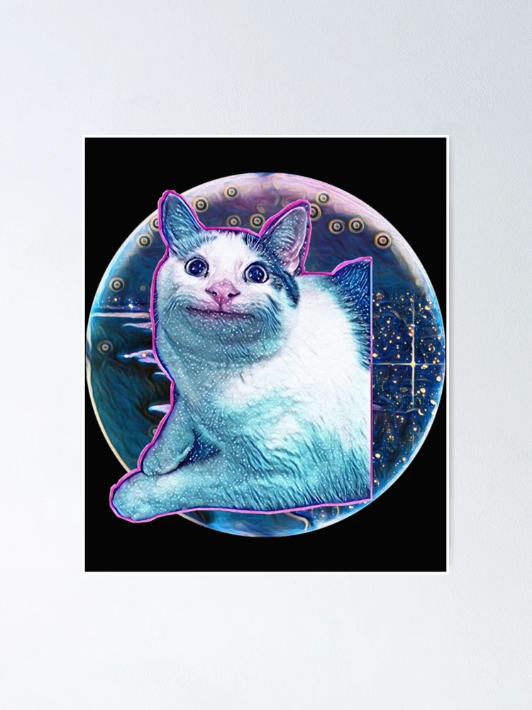 beluga cat discord pfp  Mounted Print for Sale by Liamandlore