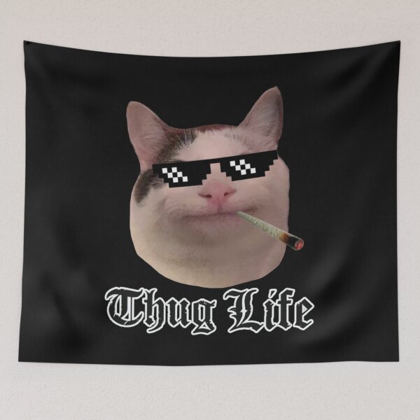 Item preview, thug life Smiling Cat Beluga discord     designed and sold by Liamandlore.