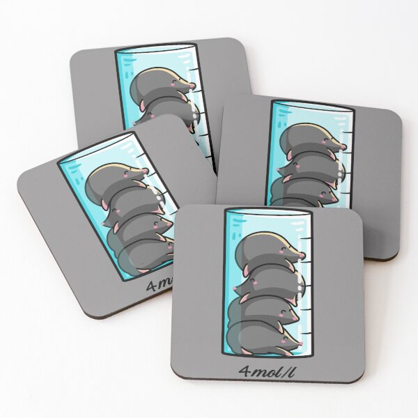 Item preview, 4 Moles Per Litre Chemistry Science Joke Sticker designed and sold by TimGrote.