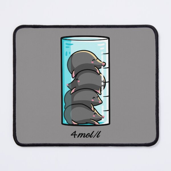 Item preview, 4 Moles Per Litre Chemistry Science Joke Sticker designed and sold by TimGrote.