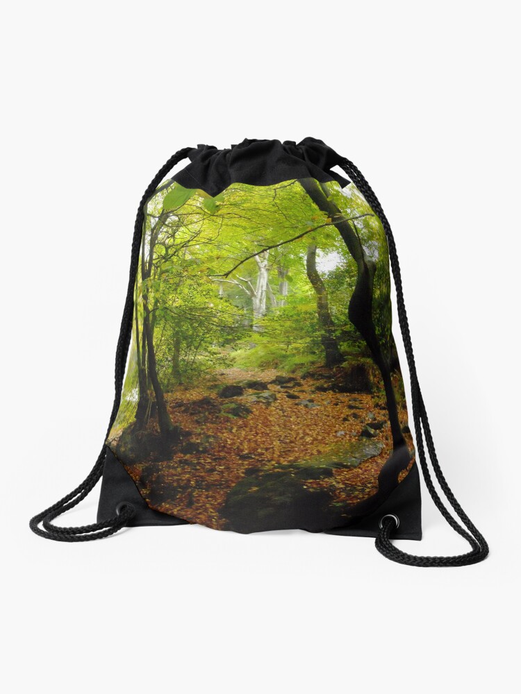 Thumbnail 1 of 3, Drawstring Bag, Ballaglass Glen designed and sold by IOMWildFlowers.