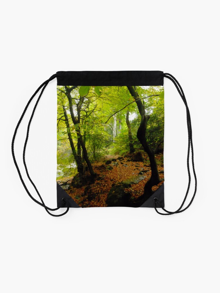 Thumbnail 2 of 3, Drawstring Bag, Ballaglass Glen designed and sold by IOMWildFlowers.