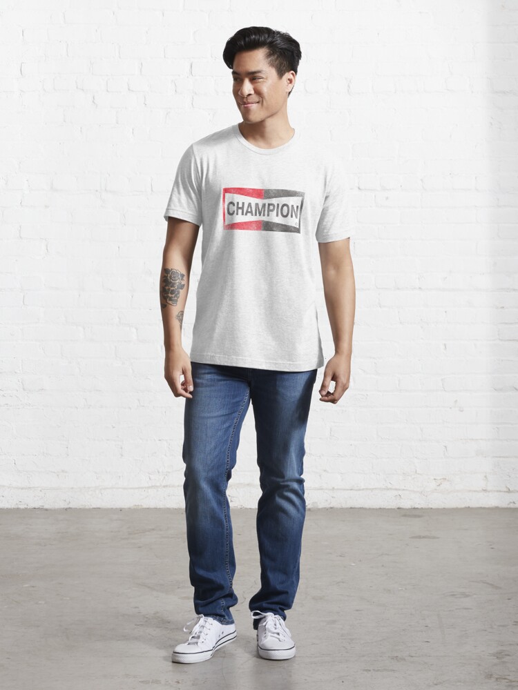 Champion Spark Plug Brad Pitt Cliff Booth T Shirt For Sale By Zurelightco Redbubble 