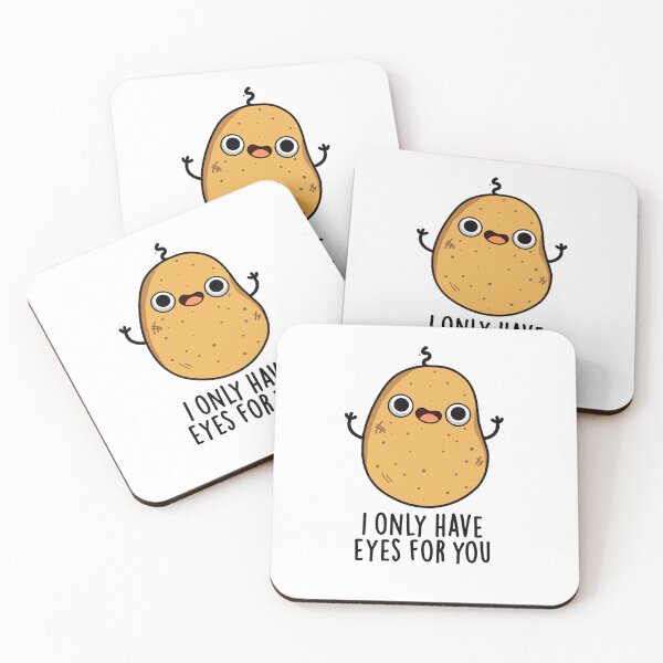 Item preview, I Only Have Eyes For You Funny Potato Puns  designed and sold by punnybone.