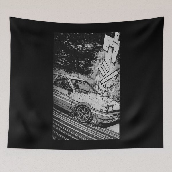 Item preview, Initial D Toyota AE86 Drifting Poster designed and sold by HeinzLange.