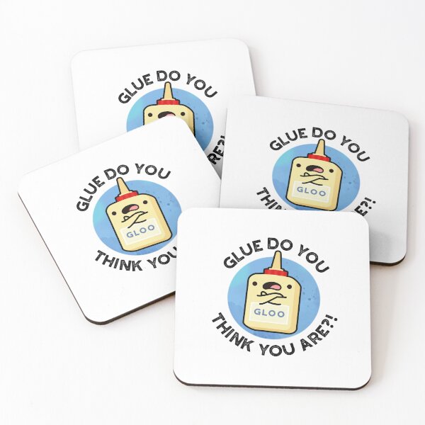 Item preview, Glue Do You Think You Are Funny Glue Puns  designed and sold by punnybone.