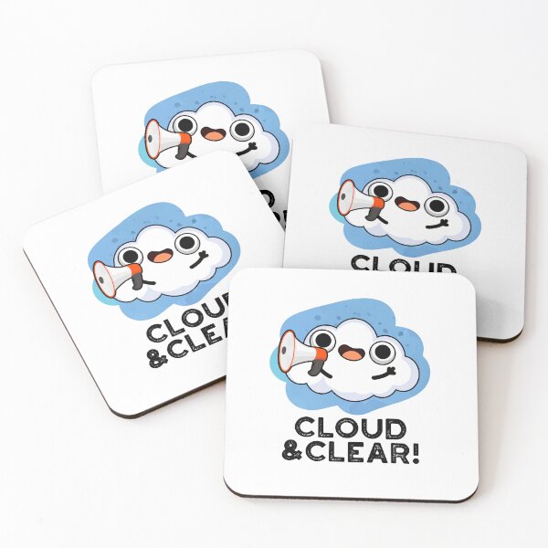Item preview, Cloud And Clear Funny Weather Puns  designed and sold by punnybone.