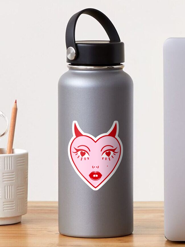 Thumbnail 1 of 3, Sticker, Diabla Face designed and sold by thelamehuman.