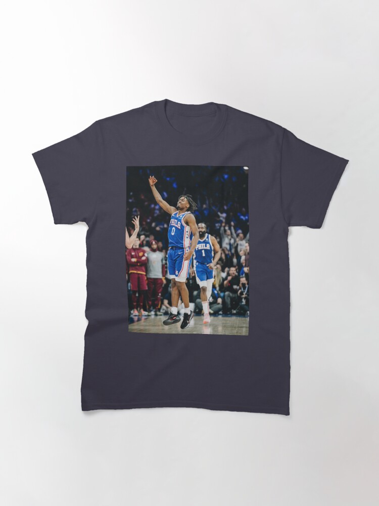 Tyrese Maxey #0 Celebrate Three Points Classic T-Shirt