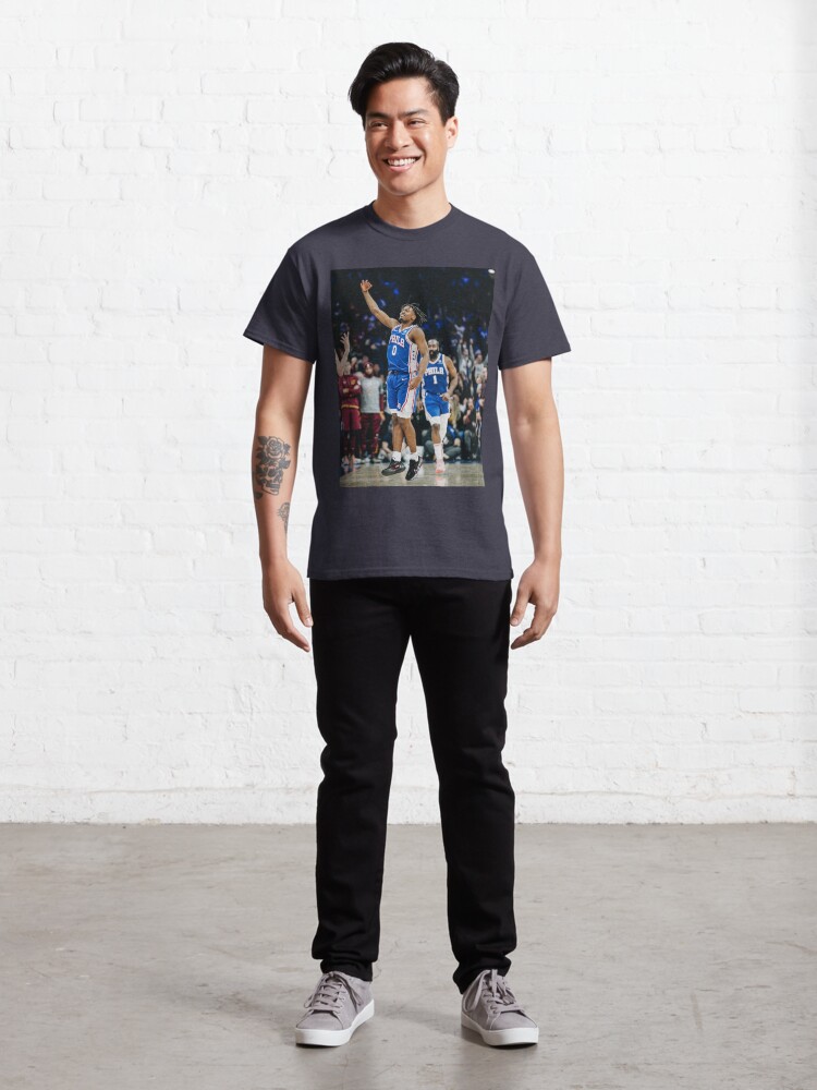 Tyrese Maxey #0 Celebrate Three Points Classic T-Shirt