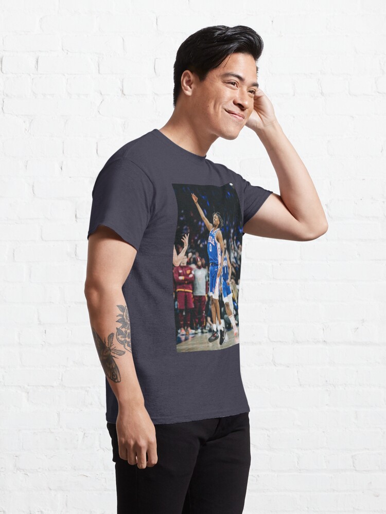 Tyrese Maxey #0 Celebrate Three Points Classic T-Shirt