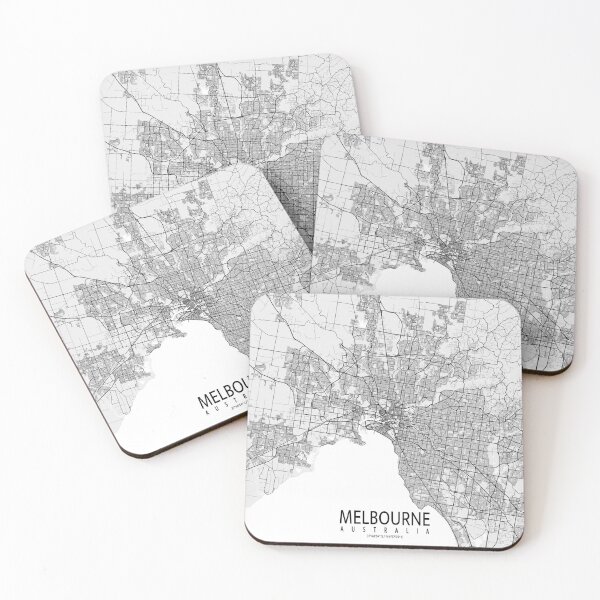 Item preview, Melbourne City Map of Australia - Light designed and sold by deMAP.