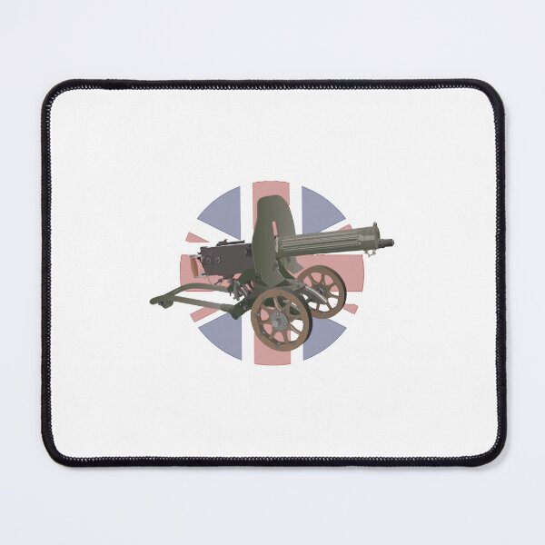 Item preview, Maxim Gun with British Flag designed and sold by mariahkase966.