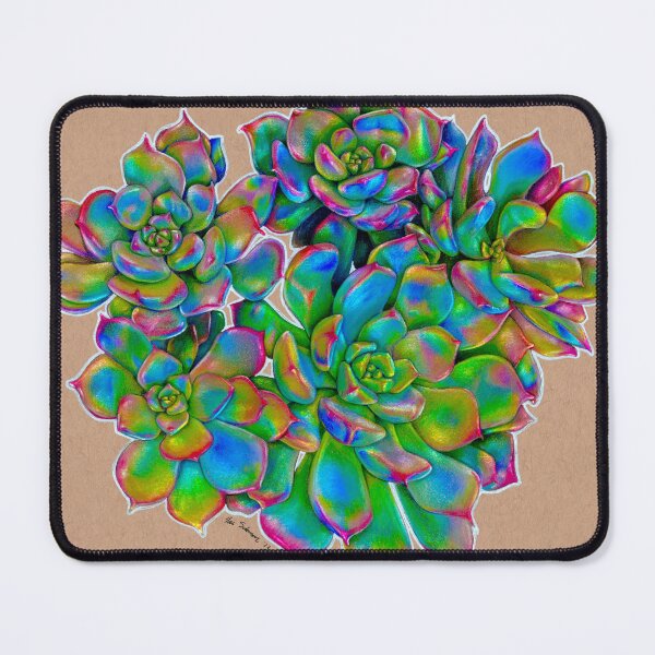 Item preview, Rainbow Succulent No. 04 designed and sold by ToriSolomonArt.