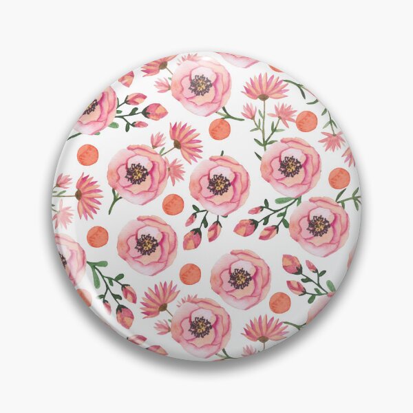 Item preview, Springtime floral watercolor pink  pattern designed and sold by FunnyChameleon.