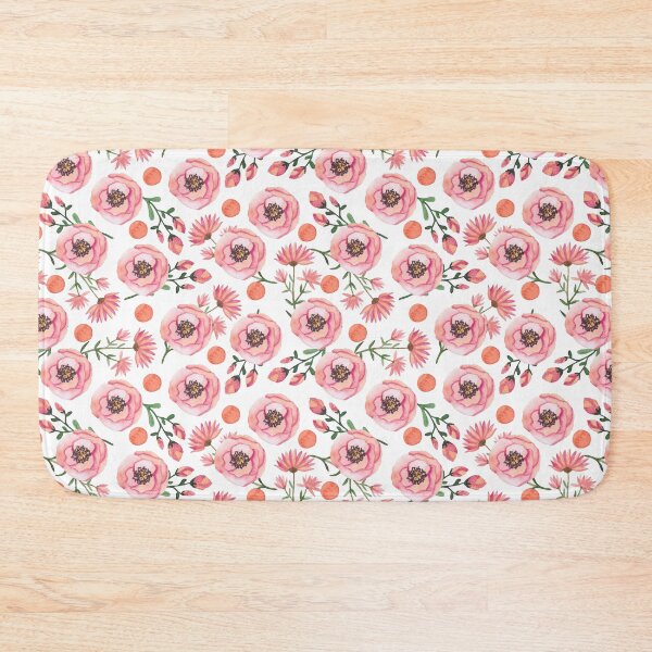 Item preview, Springtime floral watercolor pink  pattern designed and sold by FunnyChameleon.