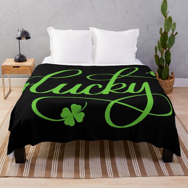 Item preview, Lucky with Shamrock - St. Patricks Day - Black designed and sold by Kelly Leung.