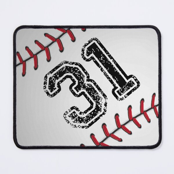 Item preview, Baseball ball number 31, thirty one designed and sold by TheCultStuff.
