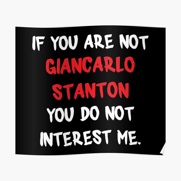 Giancarlo Stanton Baseball Poster for Sale by JohnWillisil