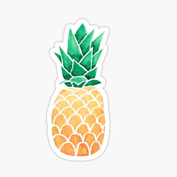 Item preview, Watercolour Pineapple designed and sold by inacaroline.