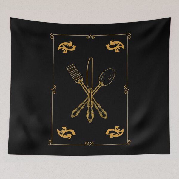 Item preview, Just Add Magic Utensils Gold with Border Classic . designed and sold by StephanSchu1122.