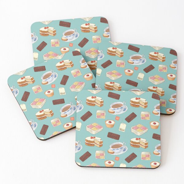 Item preview, Tea time with biscuits and cakes seamless digital pattern  designed and sold by Bonheurem.