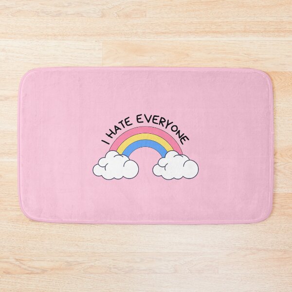 Item preview, I HATE EVERYONE - rainbow n clouds designed and sold by Colorful-Inspo.