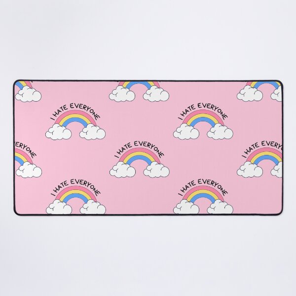 Item preview, I HATE EVERYONE - rainbow n clouds designed and sold by Colorful-Inspo.