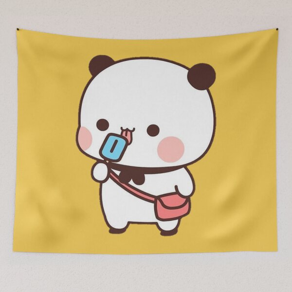 Item preview, Cute Bubu Eating Cream Panda Bear Bubu and Dudu Couple designed and sold by Collins Gonzales.