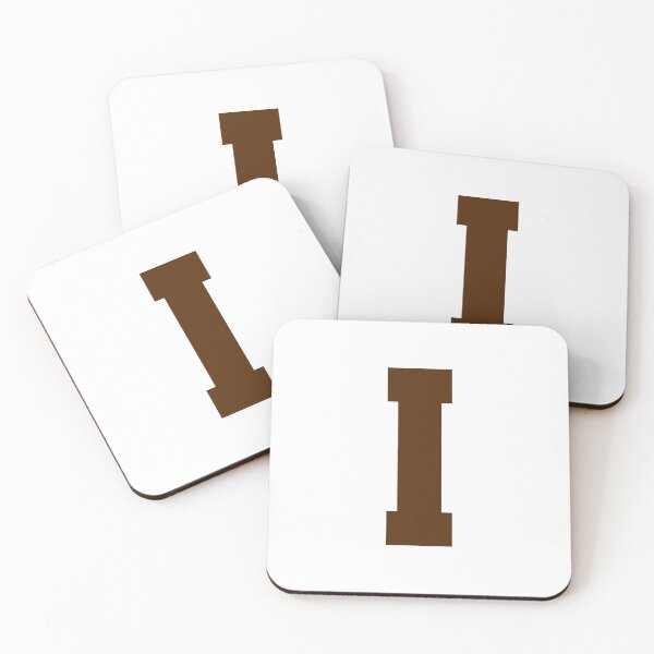 Item preview, Alphabet, Brown I, Sports letter I designed and sold by TheCultStuff.
