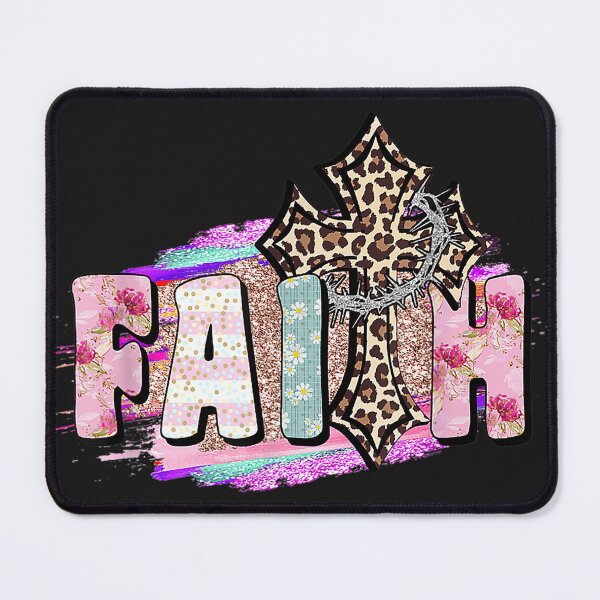Item preview, Faith Cross Christian Jesus Leopard Cross for Men Women Kids designed and sold by Chad6438.