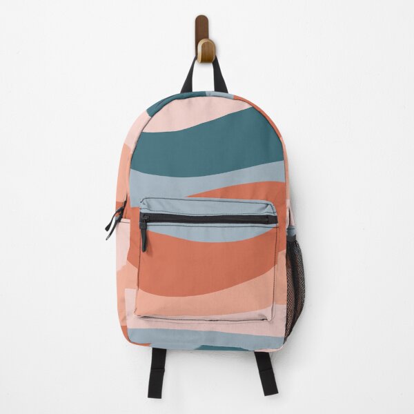 Item preview, Smooth Waves in Indigo Blue, Blush Pink, and Apricot  designed and sold by kierkegaard.