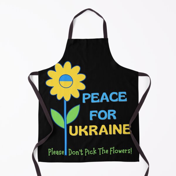 Item preview, Peace For Ukraine Sunflower 60s Hippie Message designed and sold by Wearablepsa.