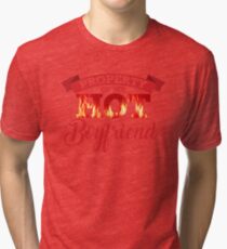 Property of My Hot Boyfriend Tri-blend T-Shirt