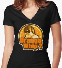 Orange Whip ? Women's Fitted V-Neck T-Shirt
