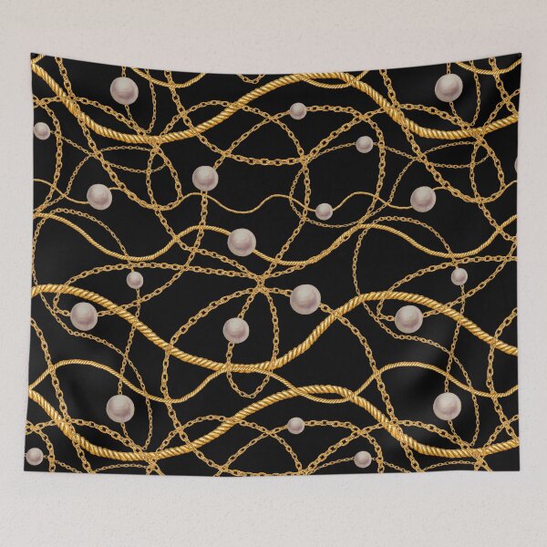 Item preview, white pearls and gold  necklace designed and sold by Tshirtk.
