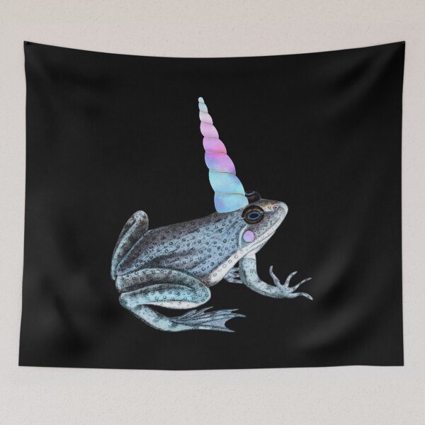 Item preview, Pastel Blue Pink Frog Unicorn AKA The Frogicorn  designed and sold by SeaChangeDesign.