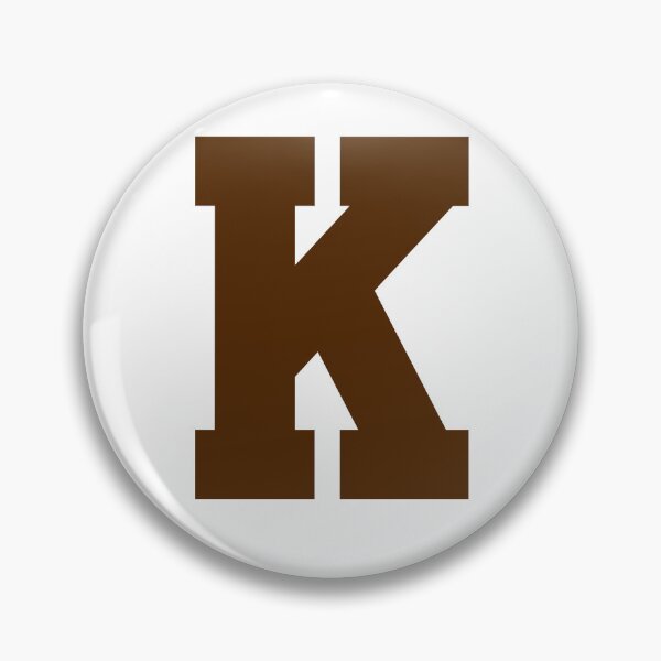 Item preview, Alphabet, Brown K, Sports letter K designed and sold by TheCultStuff.