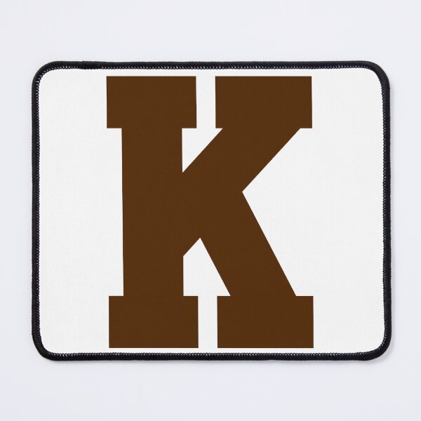 Item preview, Alphabet, Brown K, Sports letter K designed and sold by TheCultStuff.
