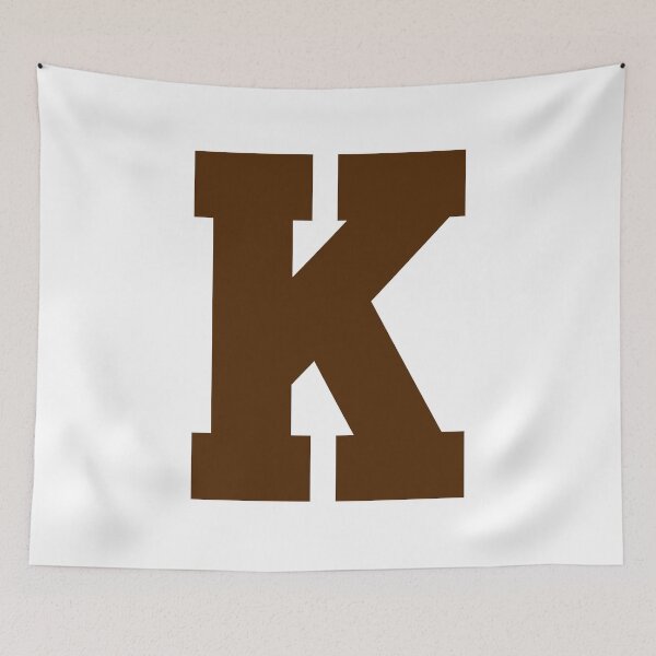 Item preview, Alphabet, Brown K, Sports letter K designed and sold by TheCultStuff.