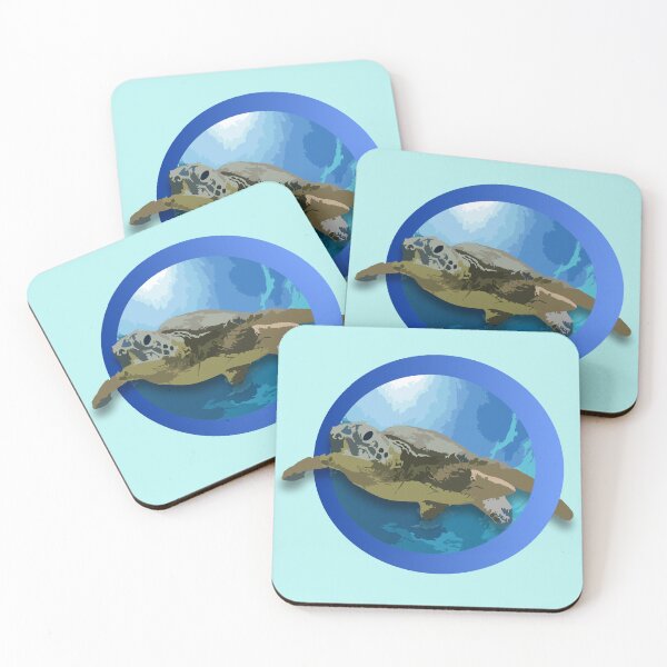 Item preview, Turtle in Deep Blue Ocean designed and sold by markyartshop.