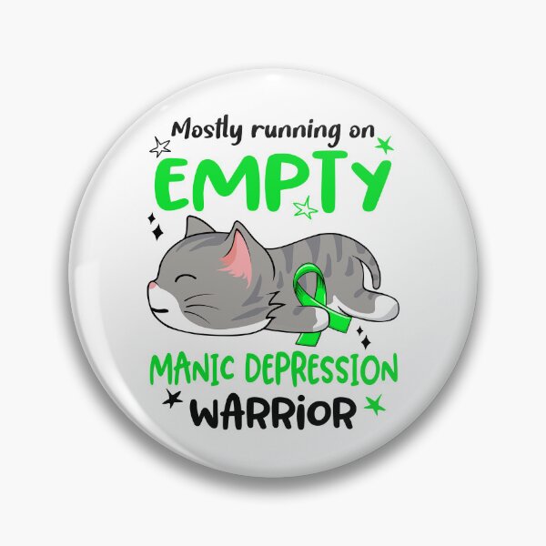 Item preview, Manic Depression Awareness, Mostly Running on Manic Depression Warrior designed and sold by Tammyilaria.
