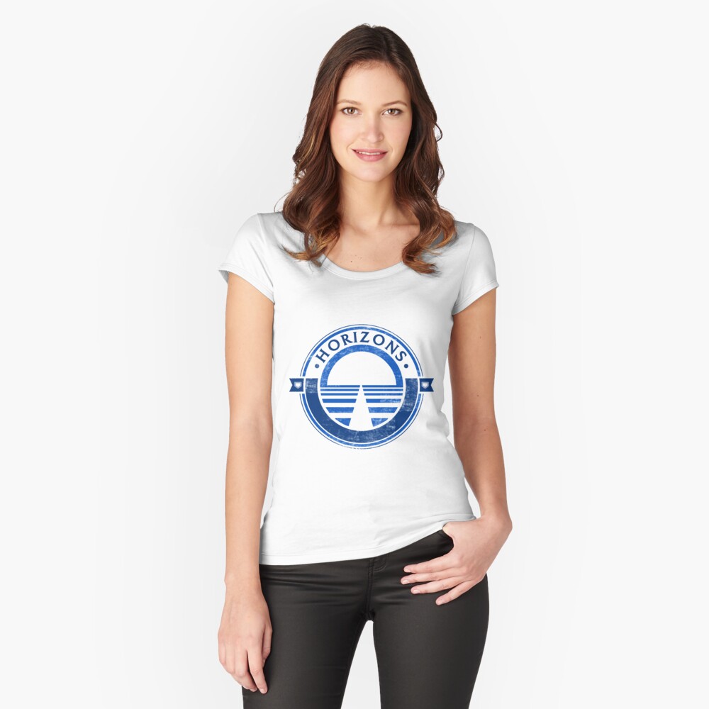 Item preview, Fitted Scoop T-Shirt designed and sold by tikitalkpodcast.