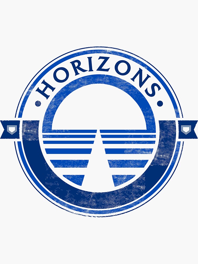 Thumbnail 3 of 3, Sticker, Horizons Epcot Faded T-shirt designed and sold by tikitalkpodcast.