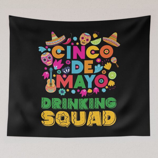 Item preview, Cinco Drinko Squad Drinking Party Fiesta Funny Cinco de Mayo  designed and sold by retrodesigner14.