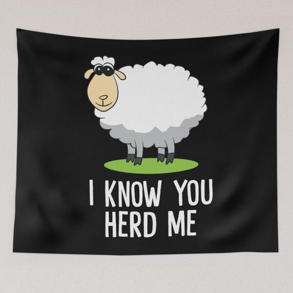 Item preview, Funny Sheep I Know You Herd Me Cute Sheep Lover Sheep designed and sold by JeremyxLee.
