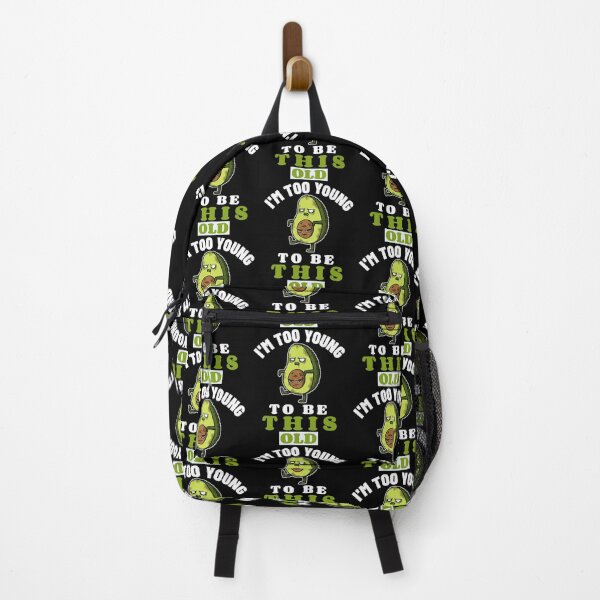 Item preview, I'm too young to be this old-cute avo with funny face-birthday. designed and sold by DesignedBySnip.