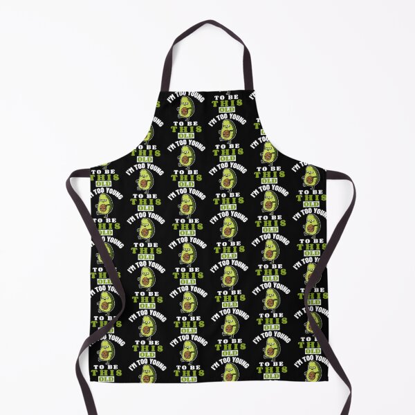 Item preview, I'm too young to be this old-cute avo with funny face-birthday. designed and sold by DesignedBySnip.
